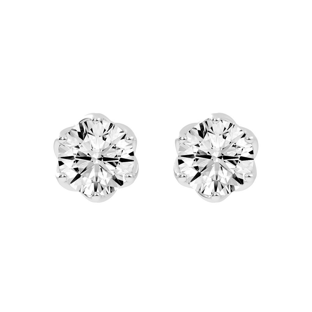 PetalGlow Diamond Studs