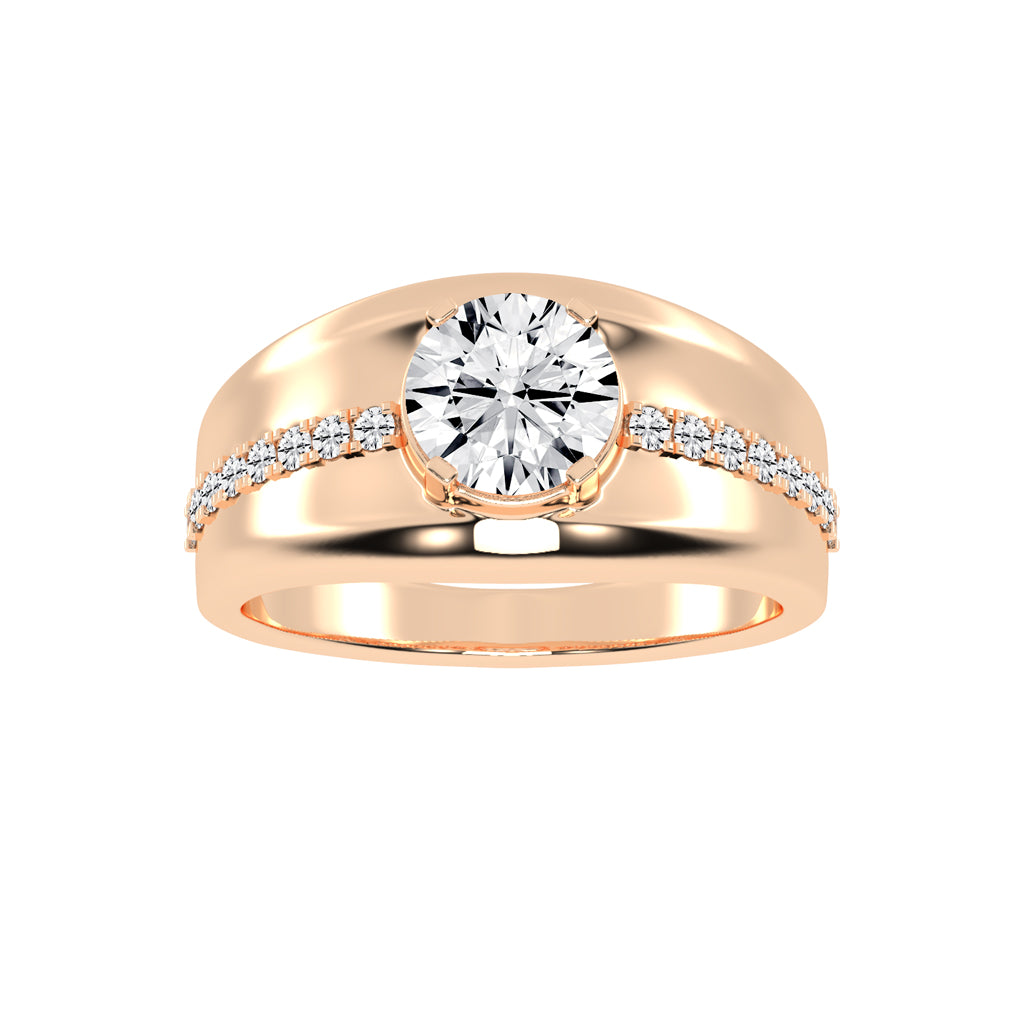 225Ct Round Shape Rings