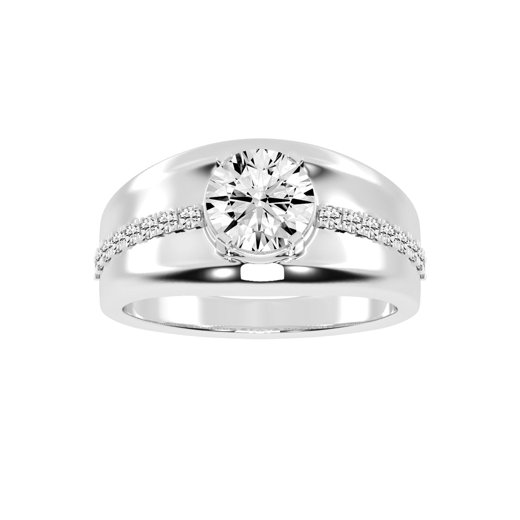 225Ct Round Shape Rings