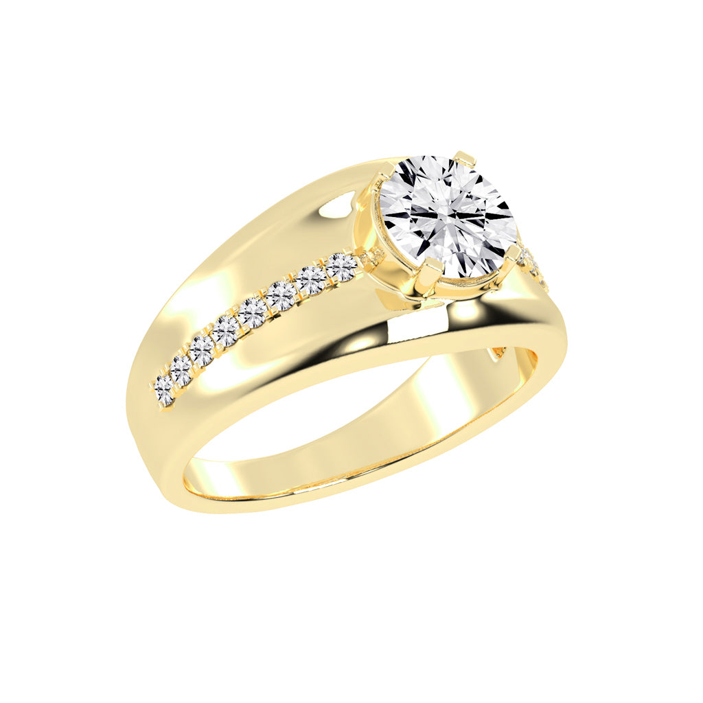 225Ct Round Shape Rings