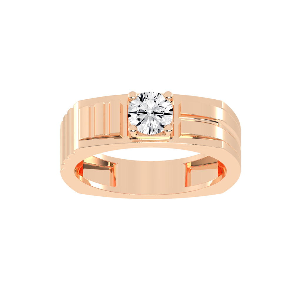 075Ct Round Shape Rings