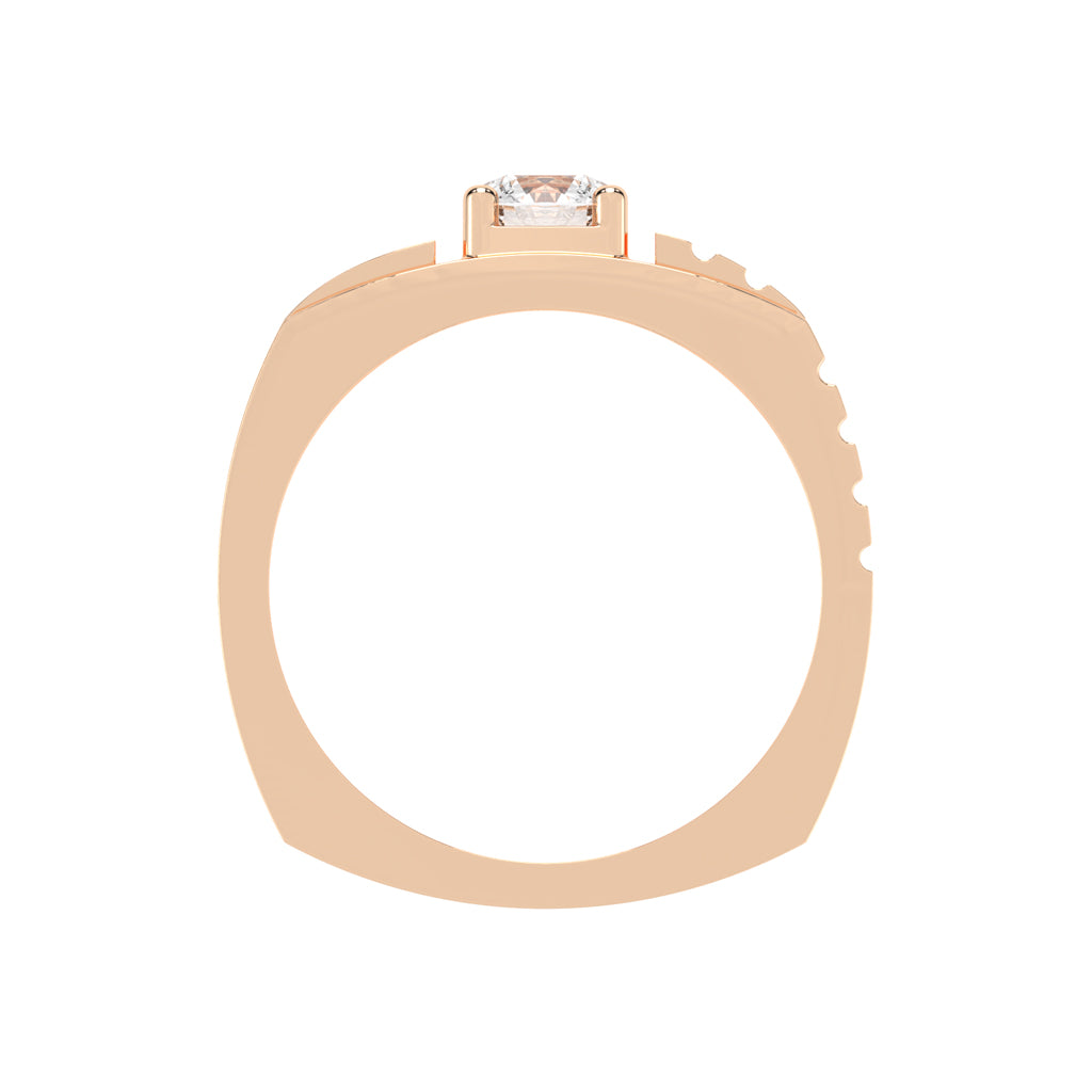 075Ct Round Shape Rings
