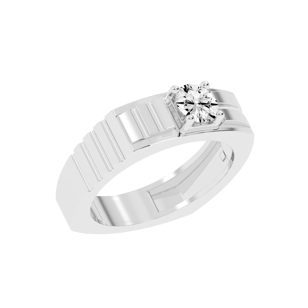 075Ct Round Shape Rings