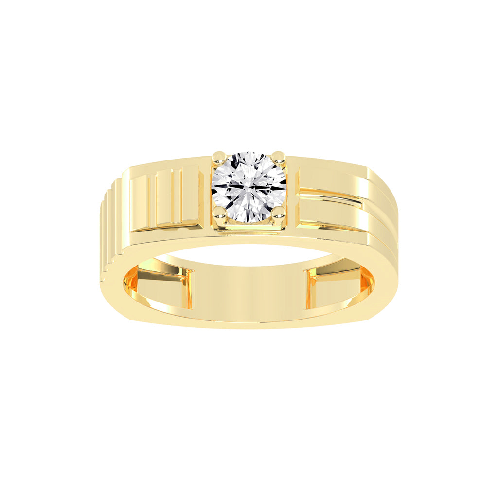 075Ct Round Shape Rings