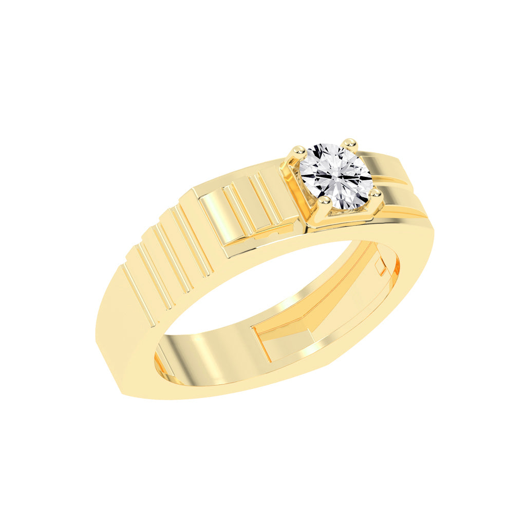 075Ct Round Shape Rings