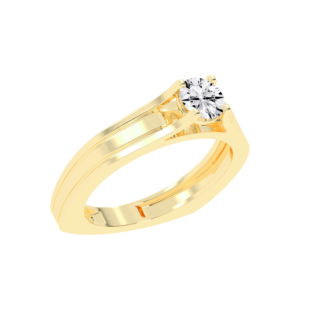 075Ct Round Shape Rings