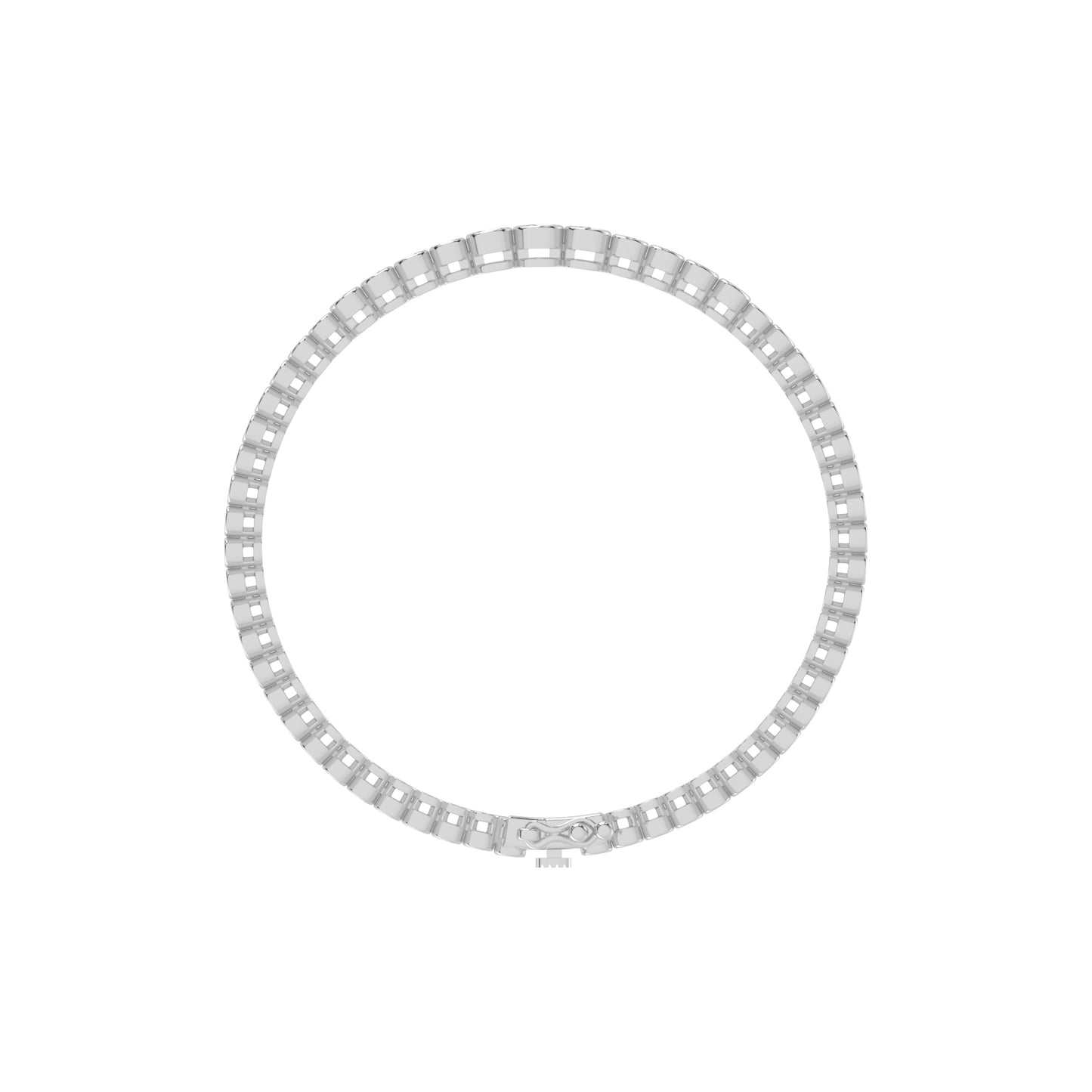 Livia 125Ct Bezel Round Cut Tennis Lab Diamond Bracelet