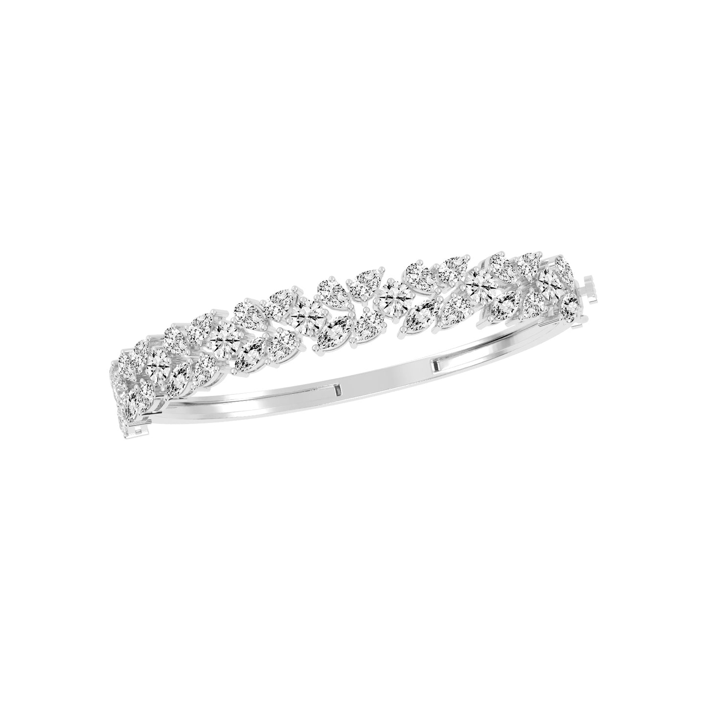 Marelle 105Ct Two Row Fancy Lab Diamond Bracelet