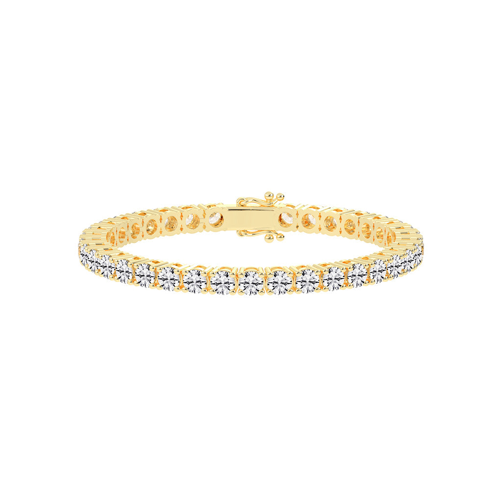 Fiara 115Ct Shared Prong Round Cut Tennis Lab Diamond Bracelet