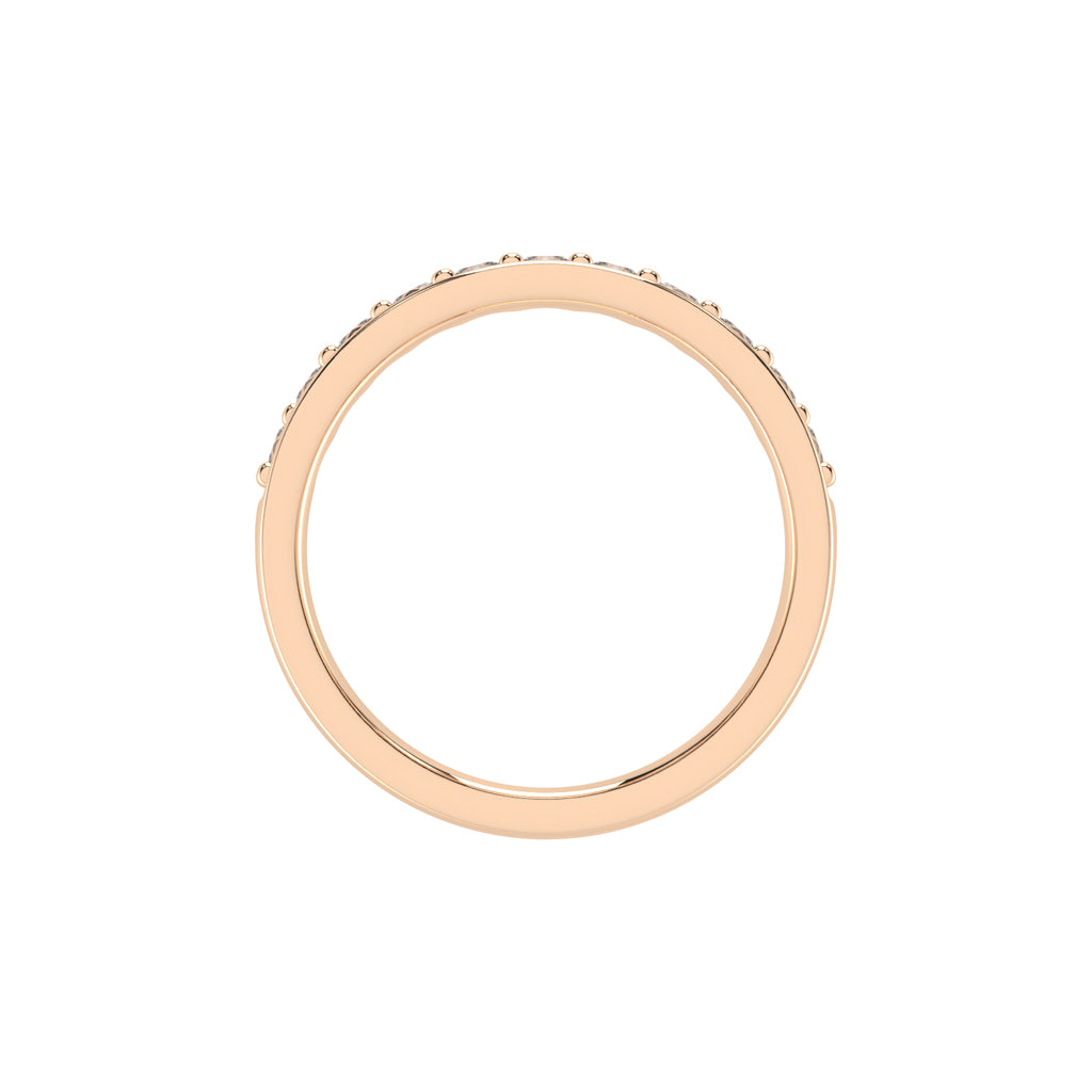 Gliss round shape eternity lab diamond ring