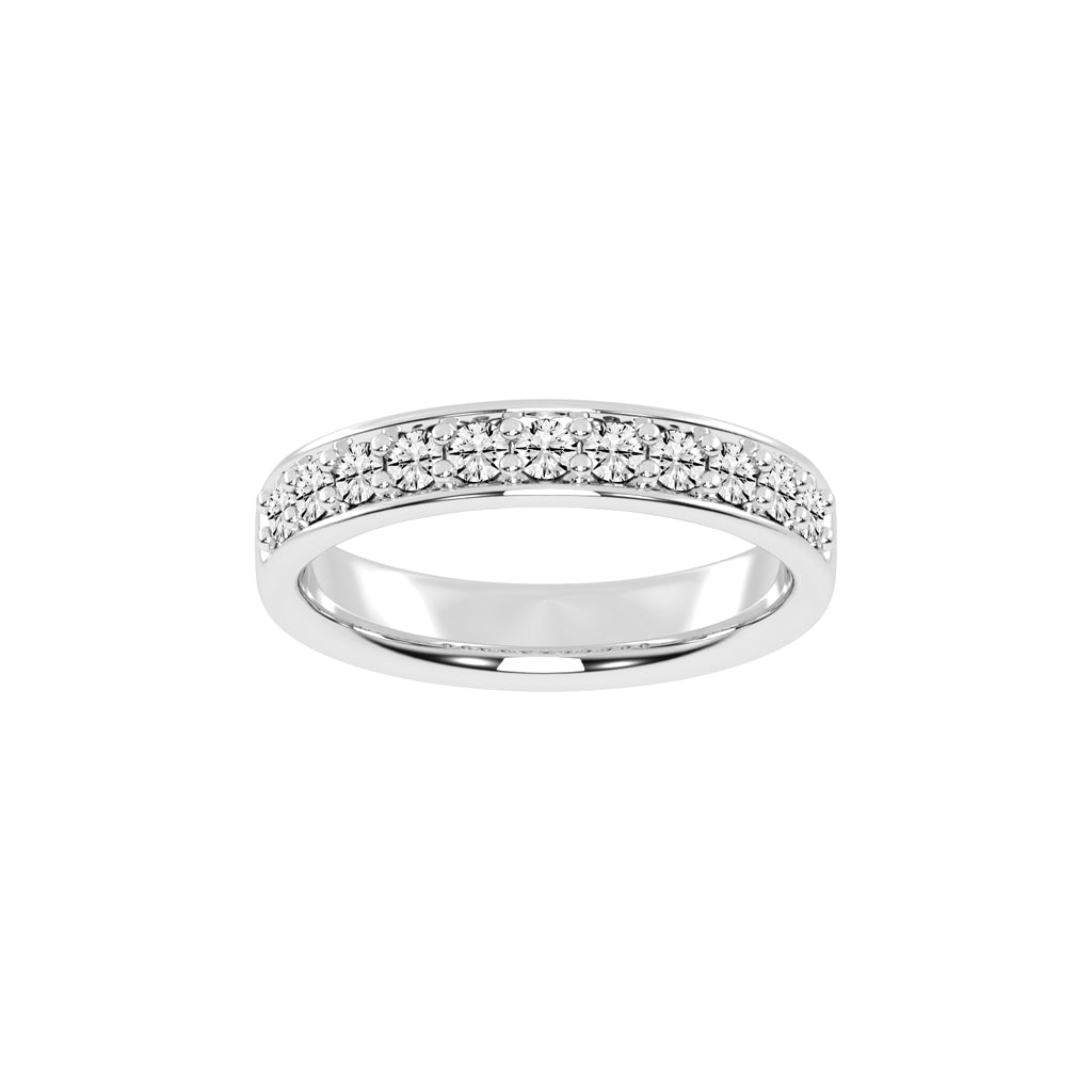 Gliss round shape eternity lab diamond ring