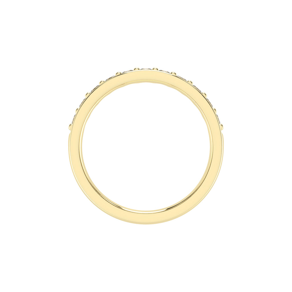 Gliss round shape eternity lab diamond ring
