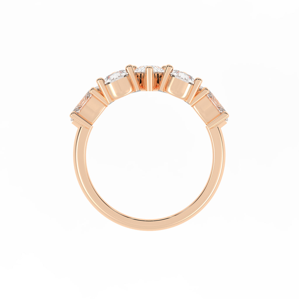Lustrous PearShaped Diamond Ring