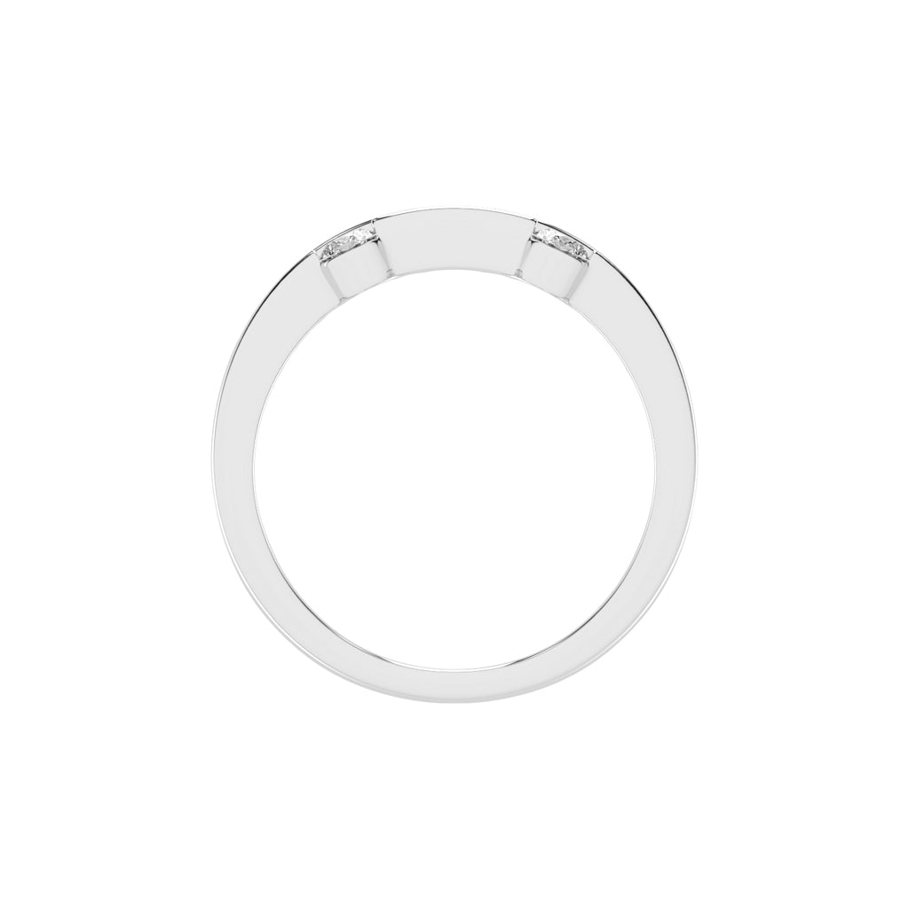 Shimmera Round Cut Stackable Casual Lab Diamond Ring