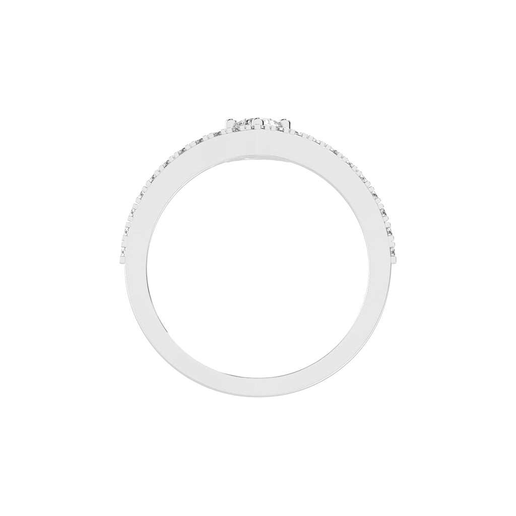 Classic VArch Solitaire Ring