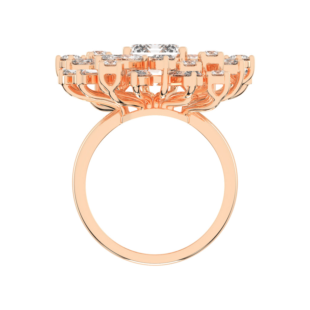 Modern SquareCut Diamond Ring