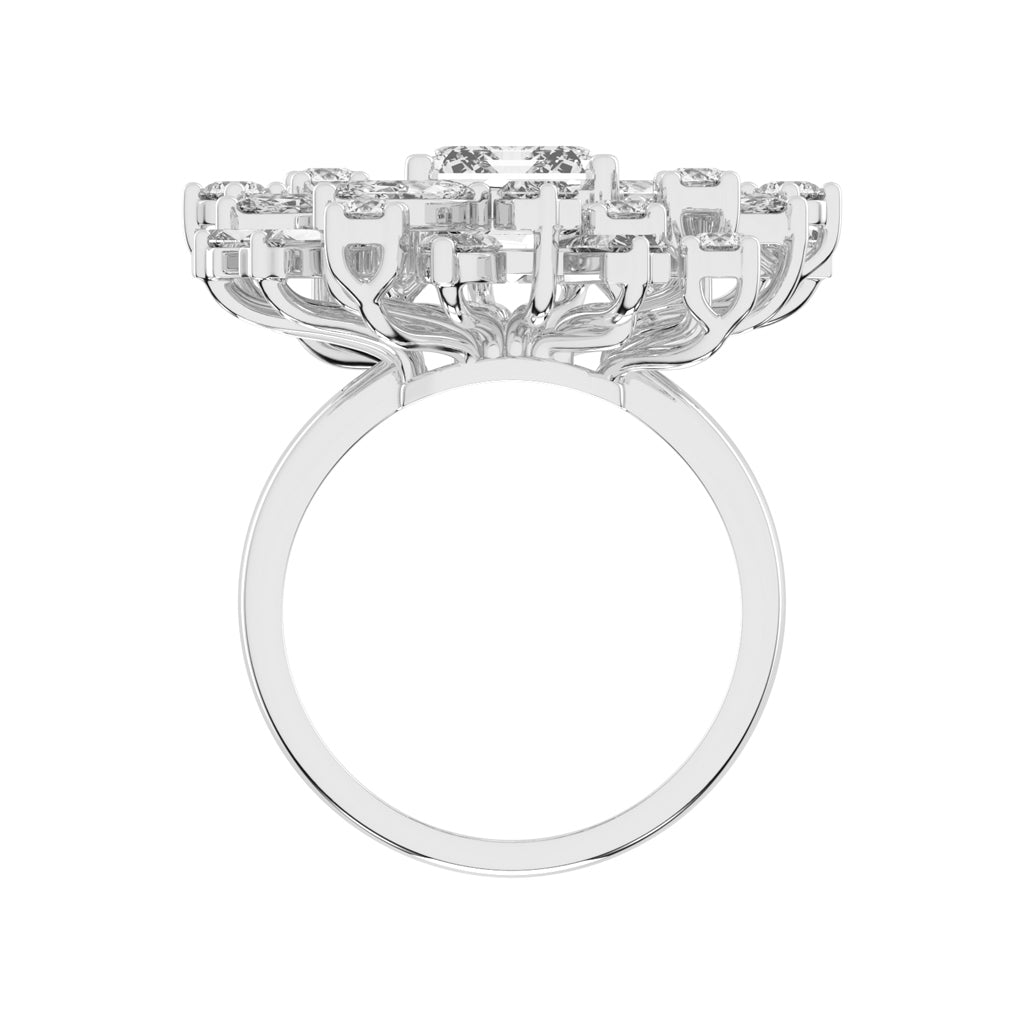 Modern SquareCut Diamond Ring