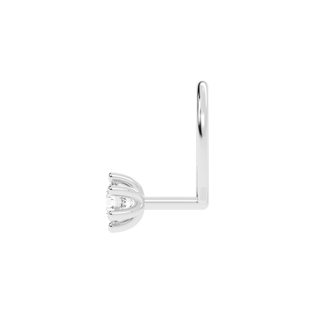 SunAura Spark 6-Prong Diamond Nose Pin