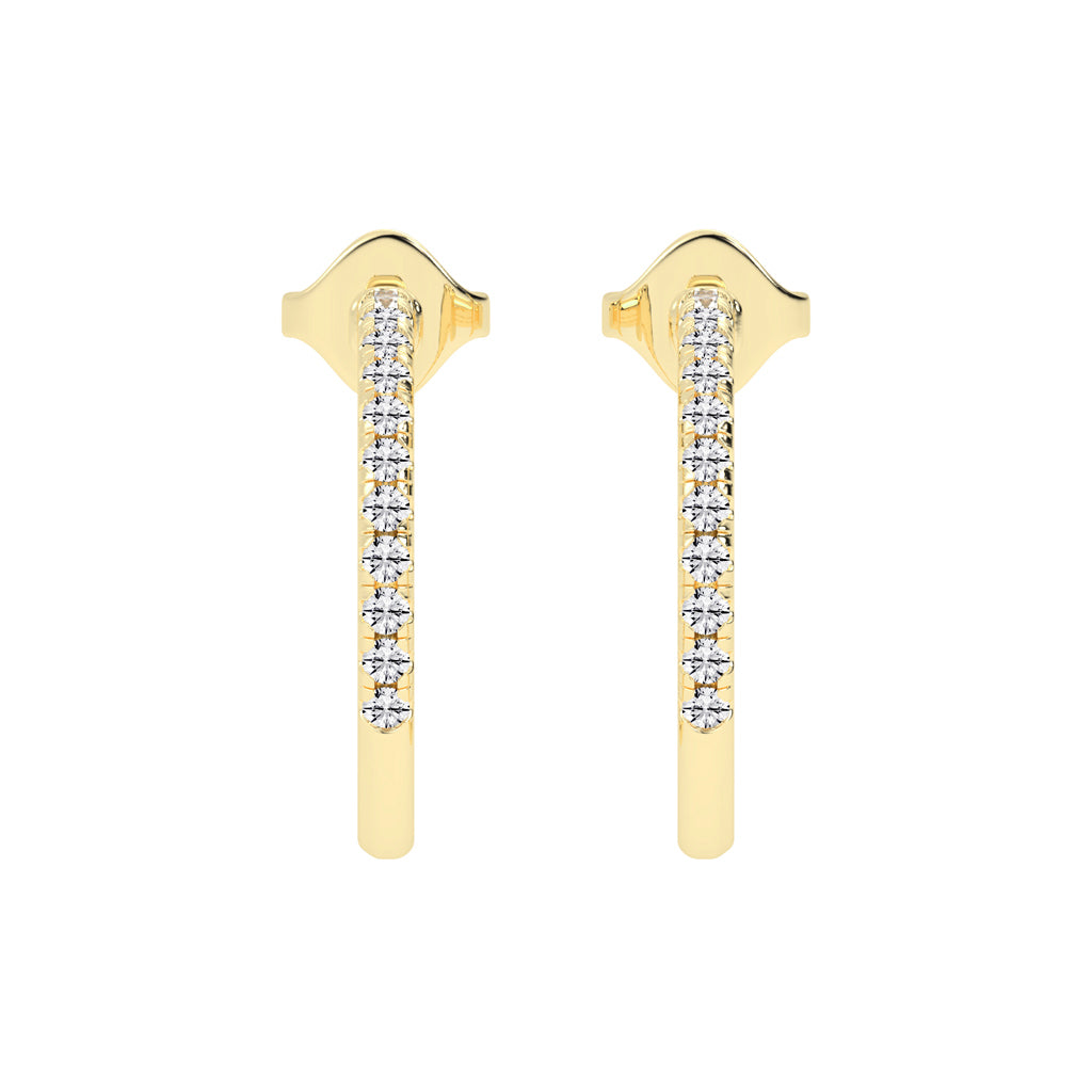 Radiant Embrace Diamond Micro-Pavé Hoops