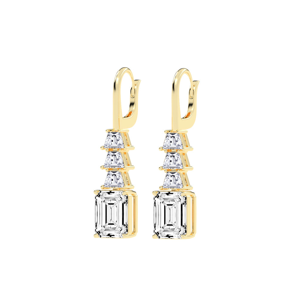 Regal Ascend Emerald Dangle Earrings