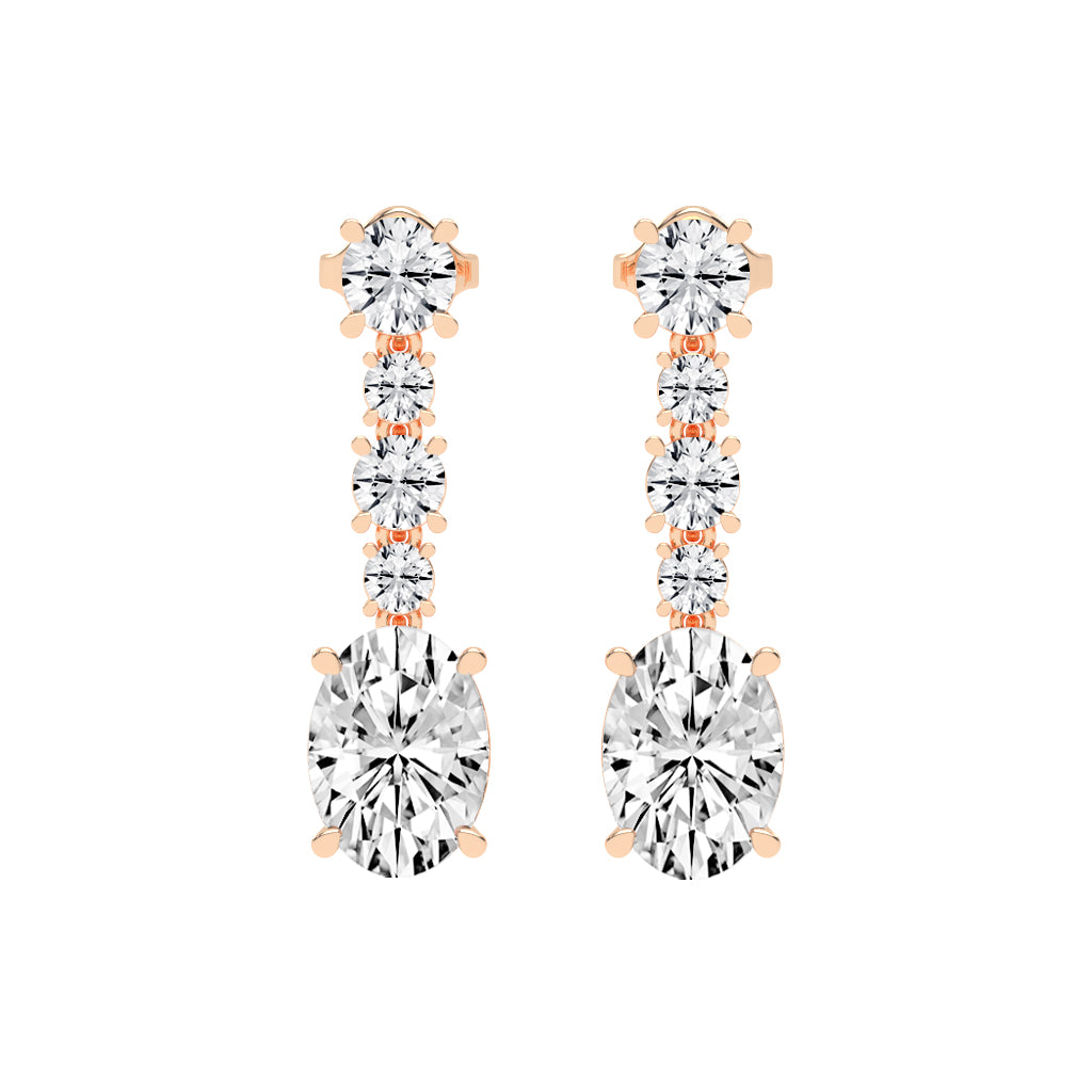Whisper Oval Drop Earrings
