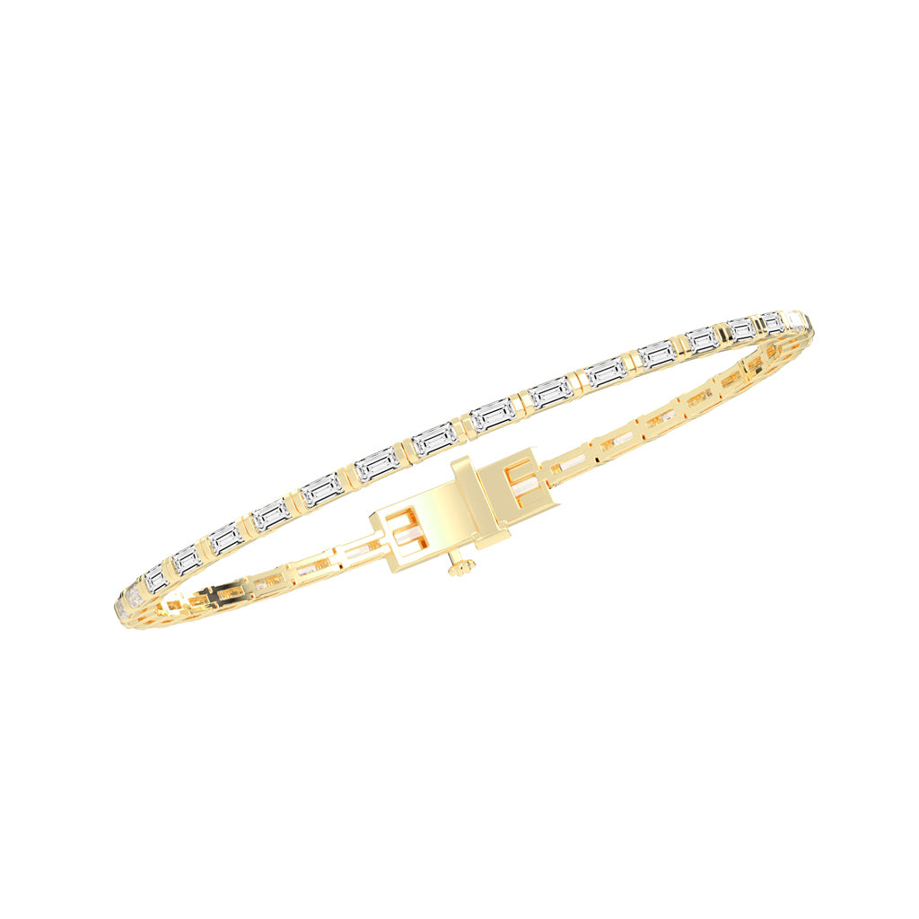 37Ct Emerald Shape Bracelet