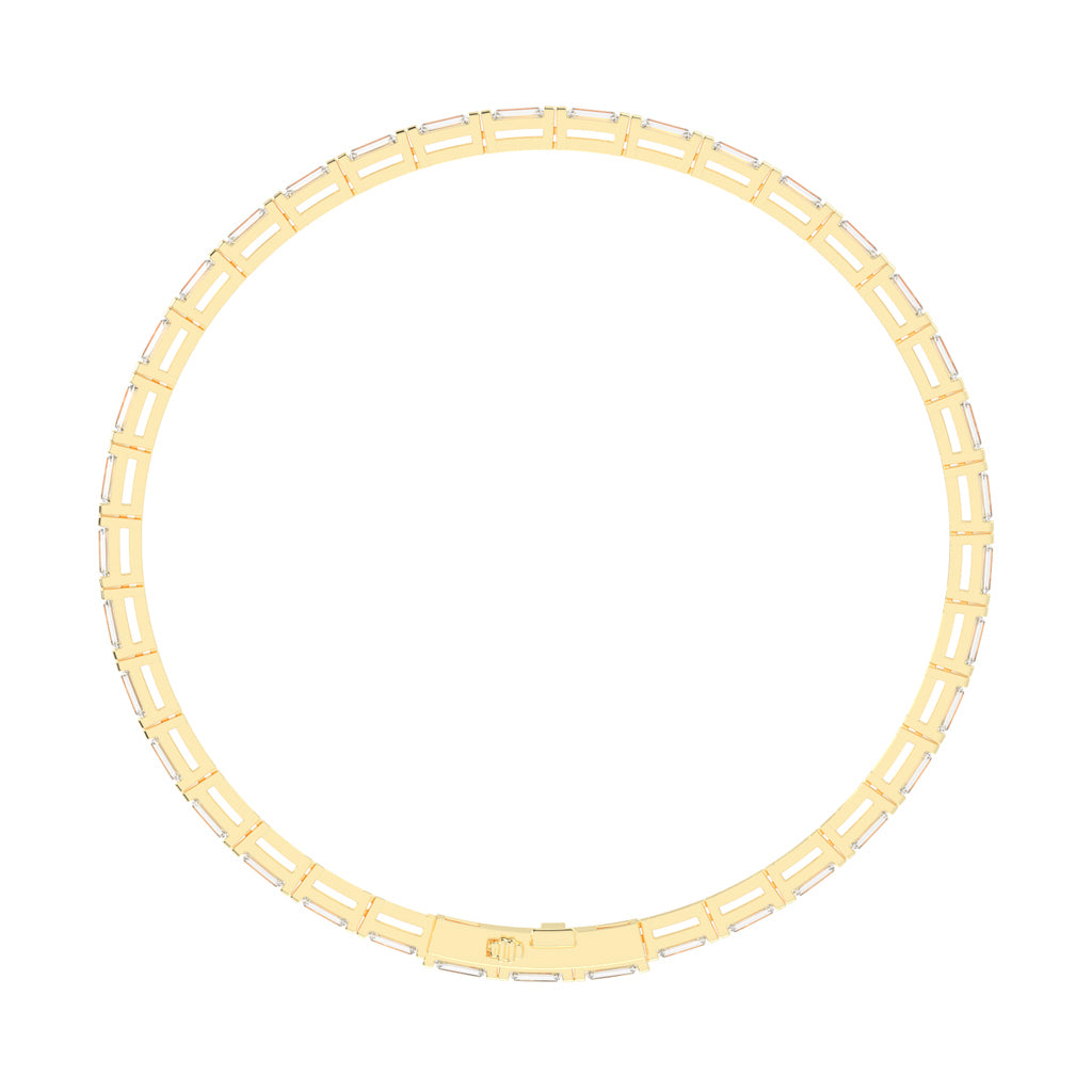 37Ct Emerald Shape Bracelet