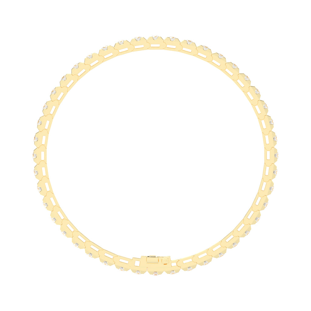 275Ct Round Shape Bracelet