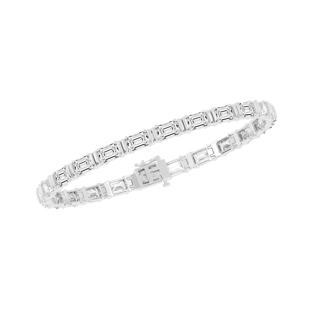 12Ct Emerald Shape Bracelet