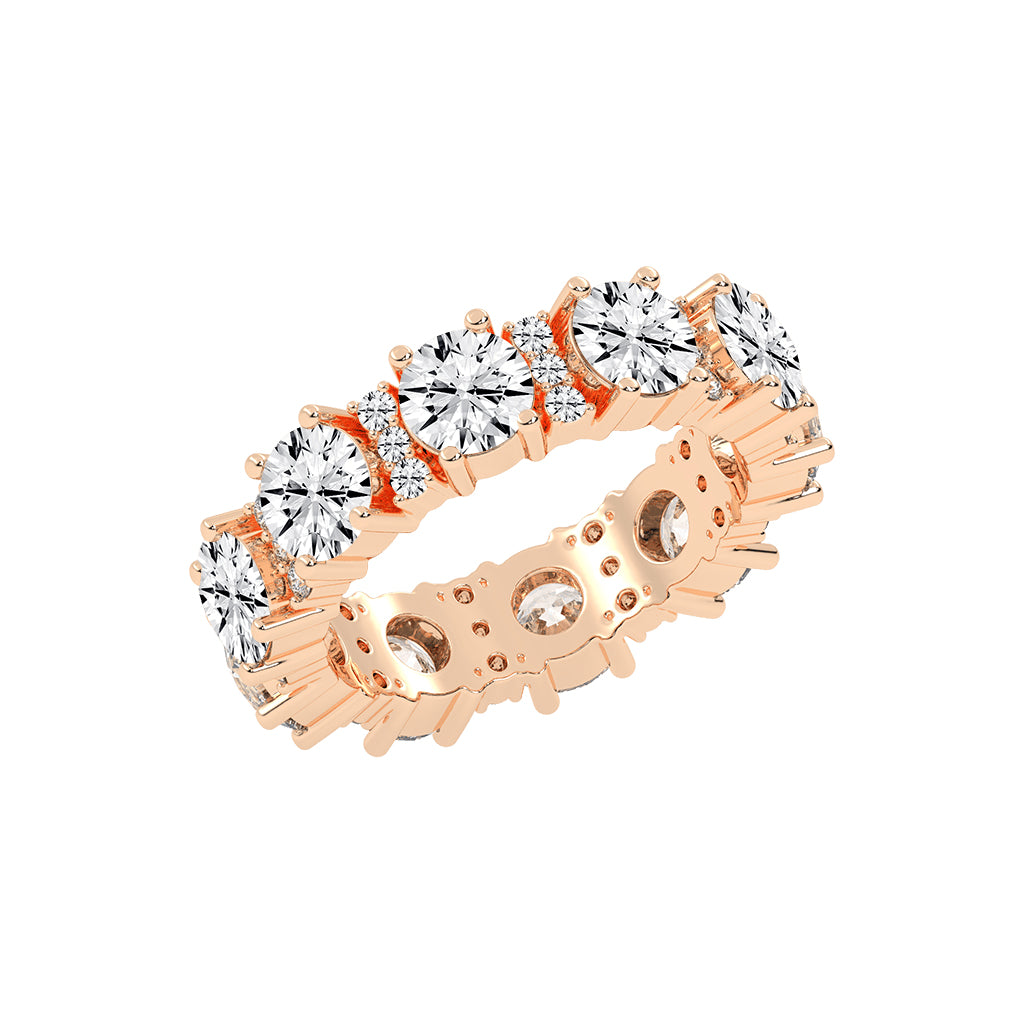 Gemelle Four Prong Eternity Diamond Ring