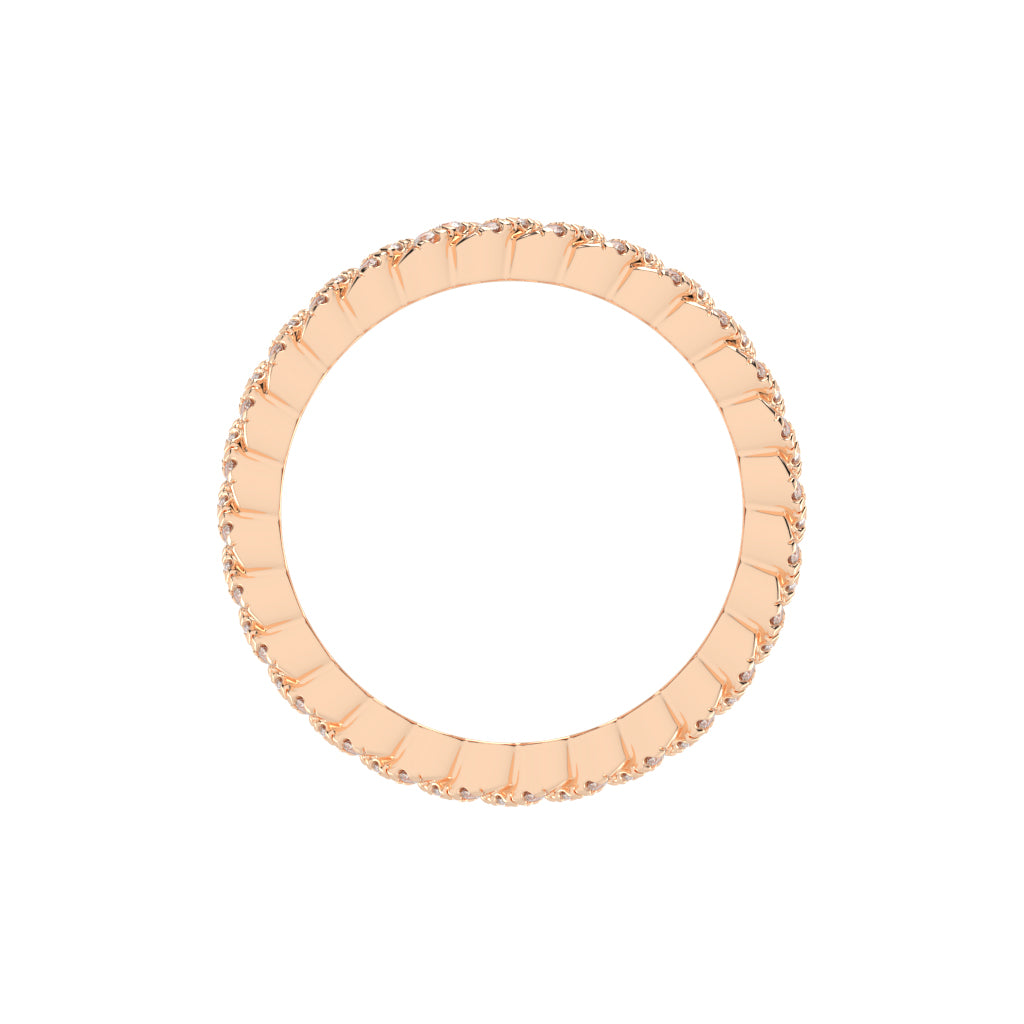 Iselle Round Cut Eternity Lab Diamond Ring