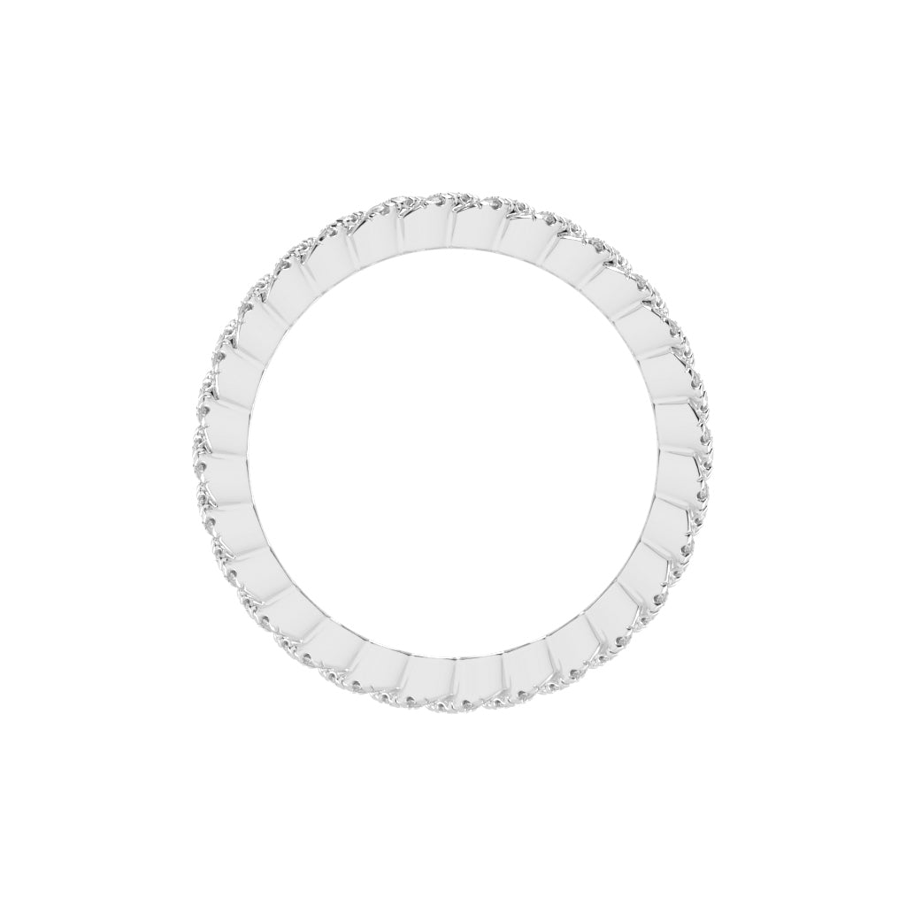 Iselle Round Cut Eternity Lab Diamond Ring