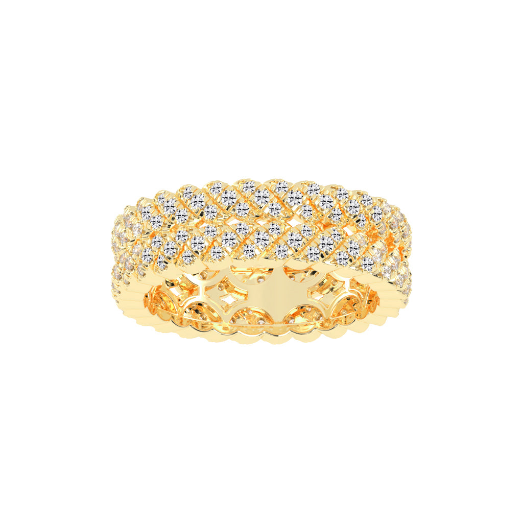 Iselle Round Cut Eternity Lab Diamond Ring