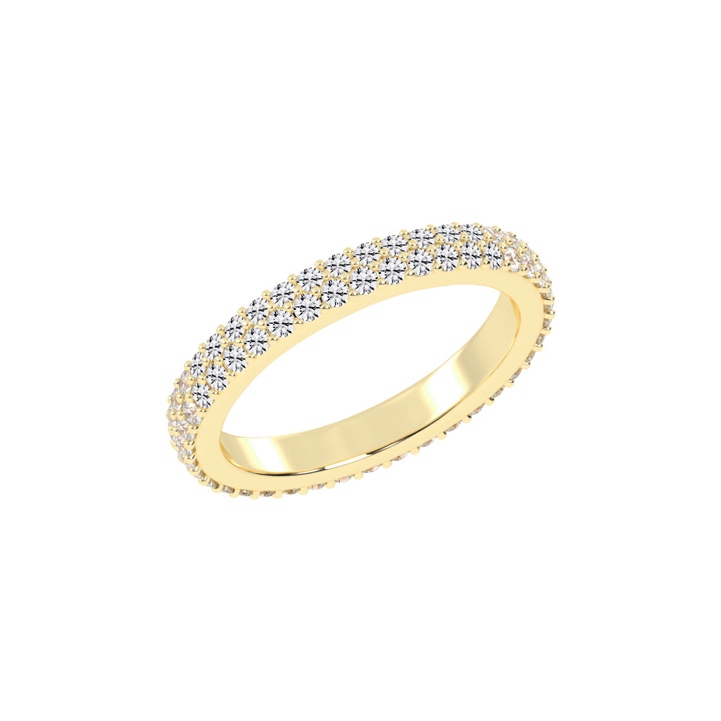 Celenia Five Prong Round Cut Eternity Diamond Ring