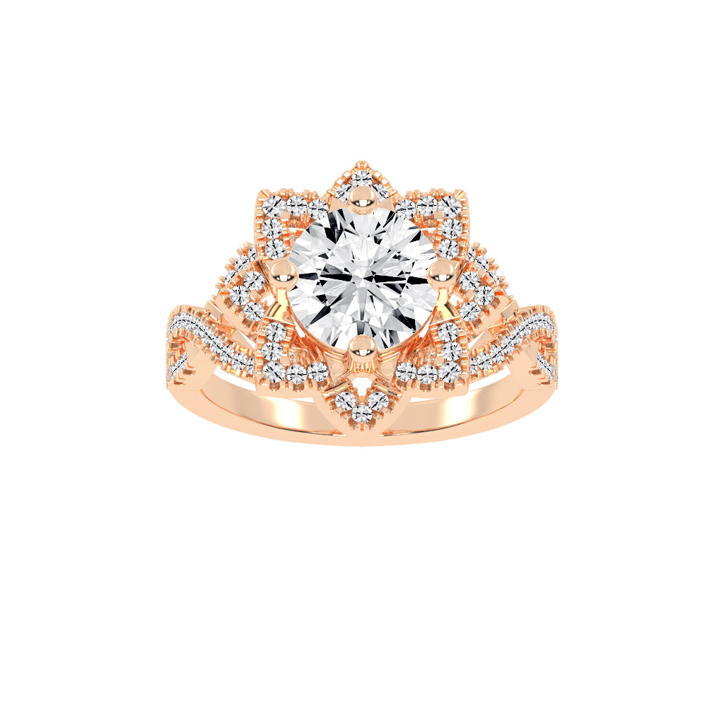 Viralora Criss Cross Lab Diamond Ring