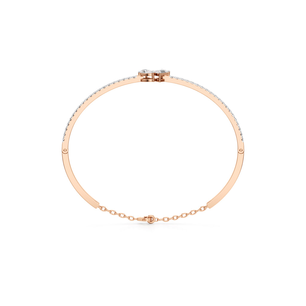 Nydia 125Ct Two Unique Cut Kada Bracelet