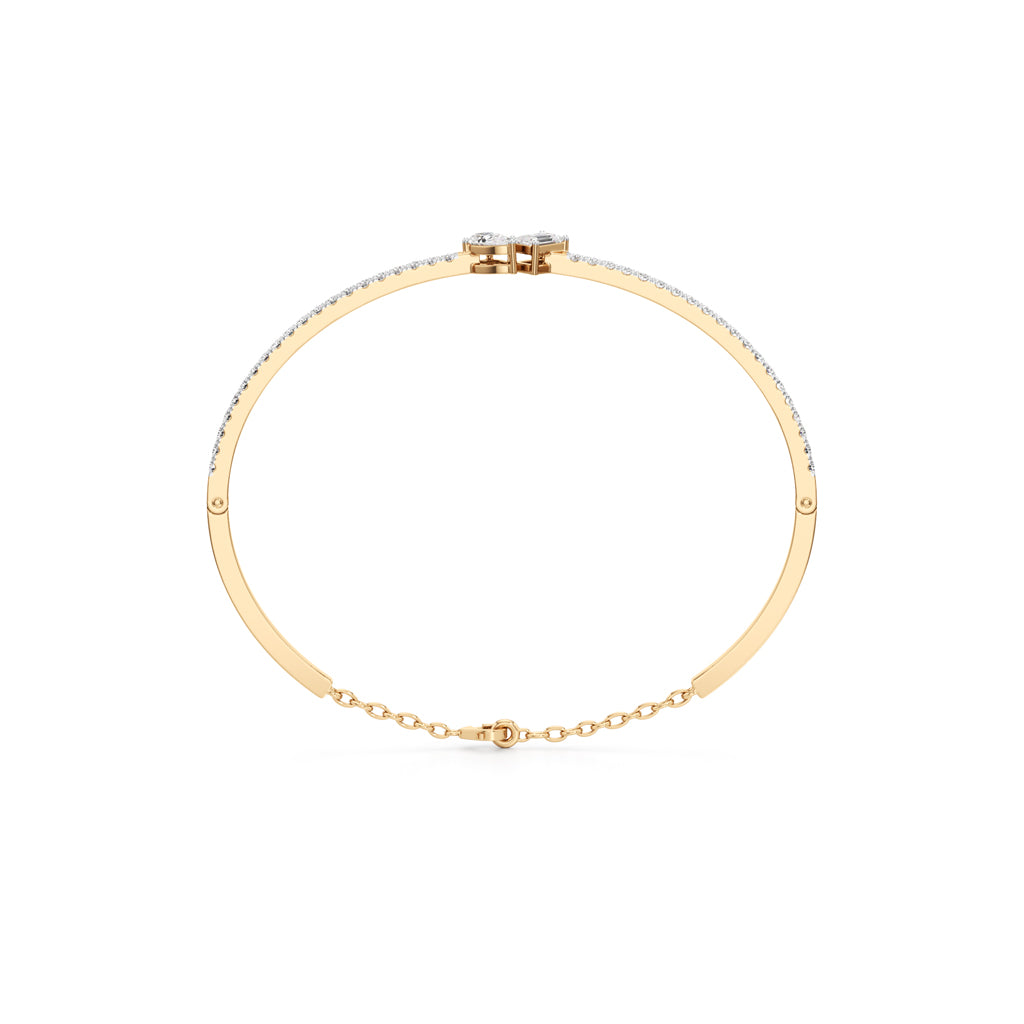 Nydia 125Ct Two Unique Cut Kada Bracelet