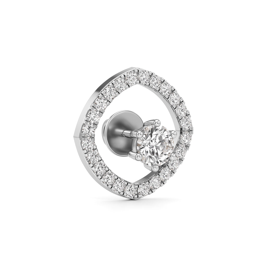175Ct Round Shape Fancy Studs Earrings