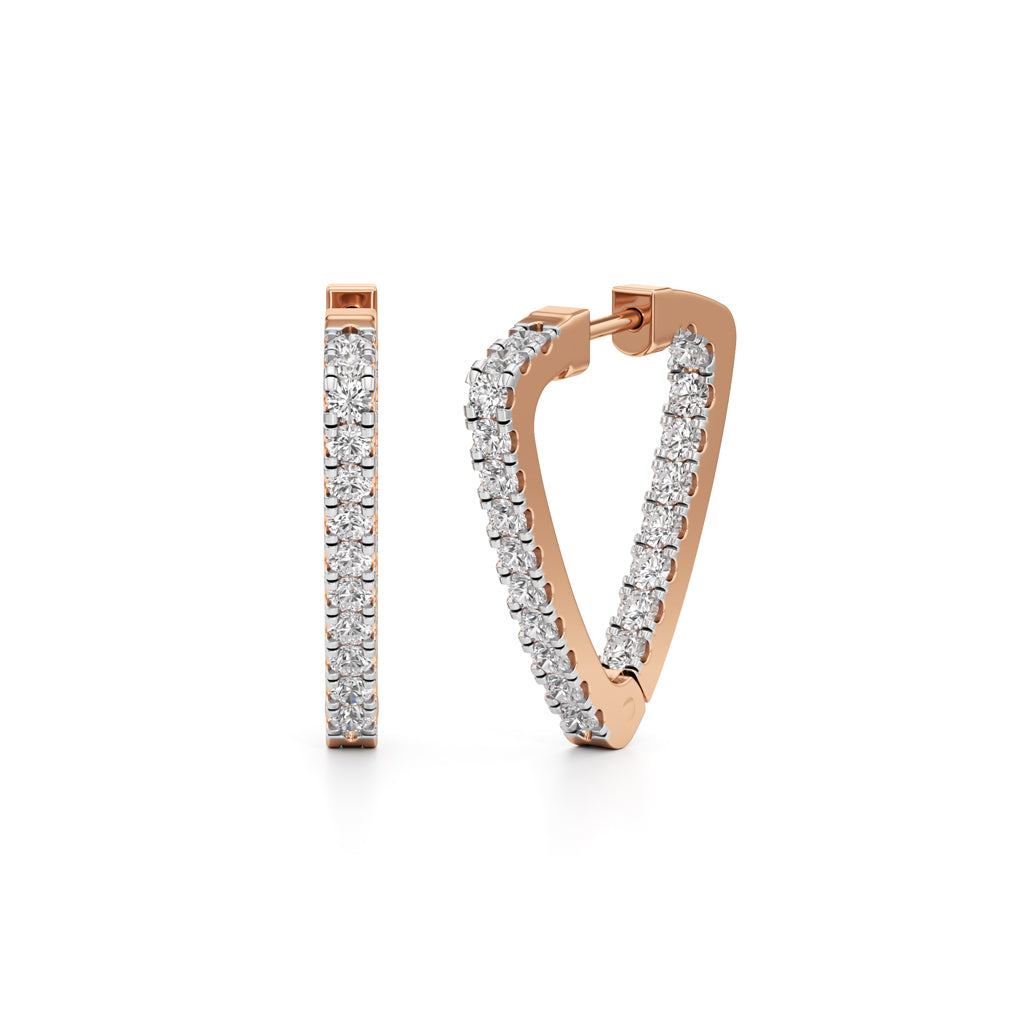 15Ct Round Shape Solitaire Studs Earrings