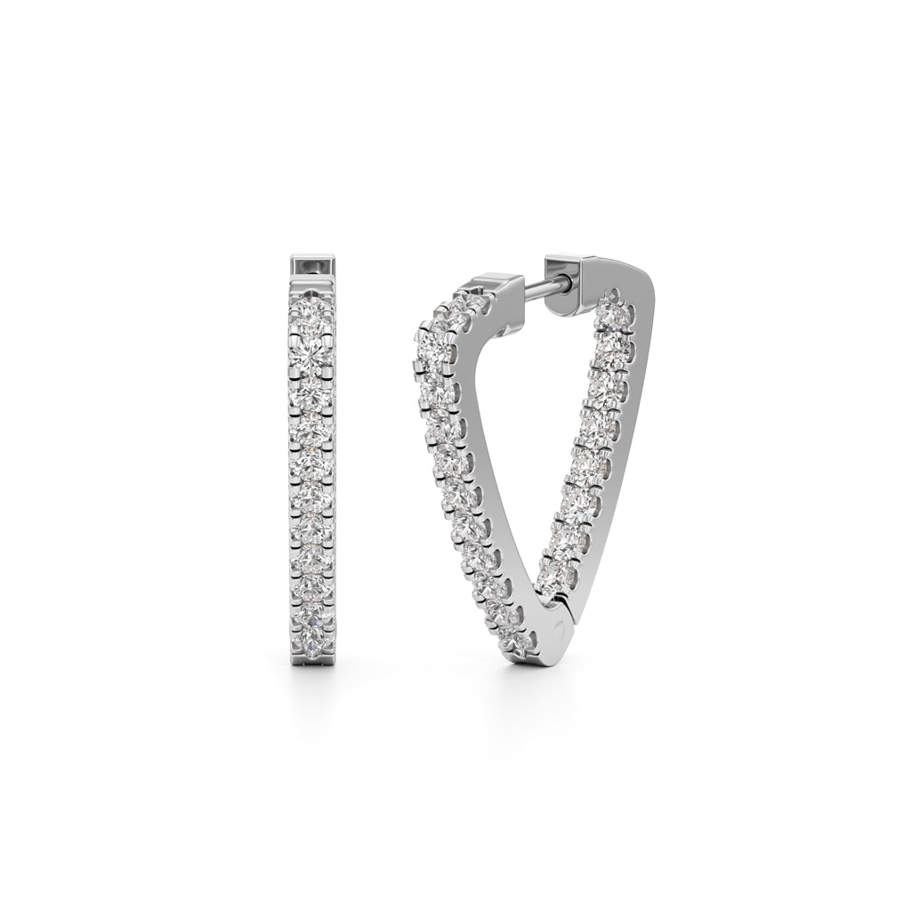 15Ct Round Shape Solitaire Studs Earrings
