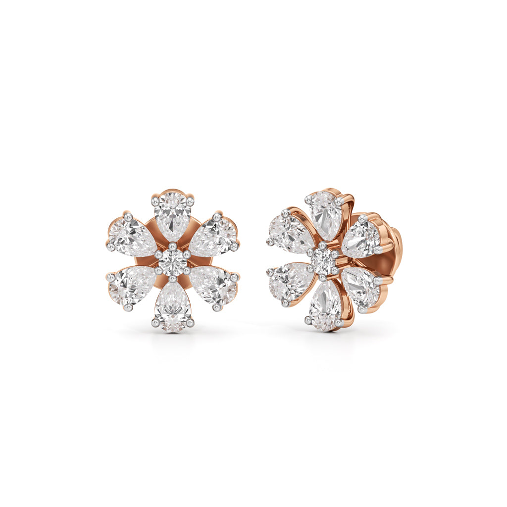 225Ct Round ShapeFancy Studs Earrings