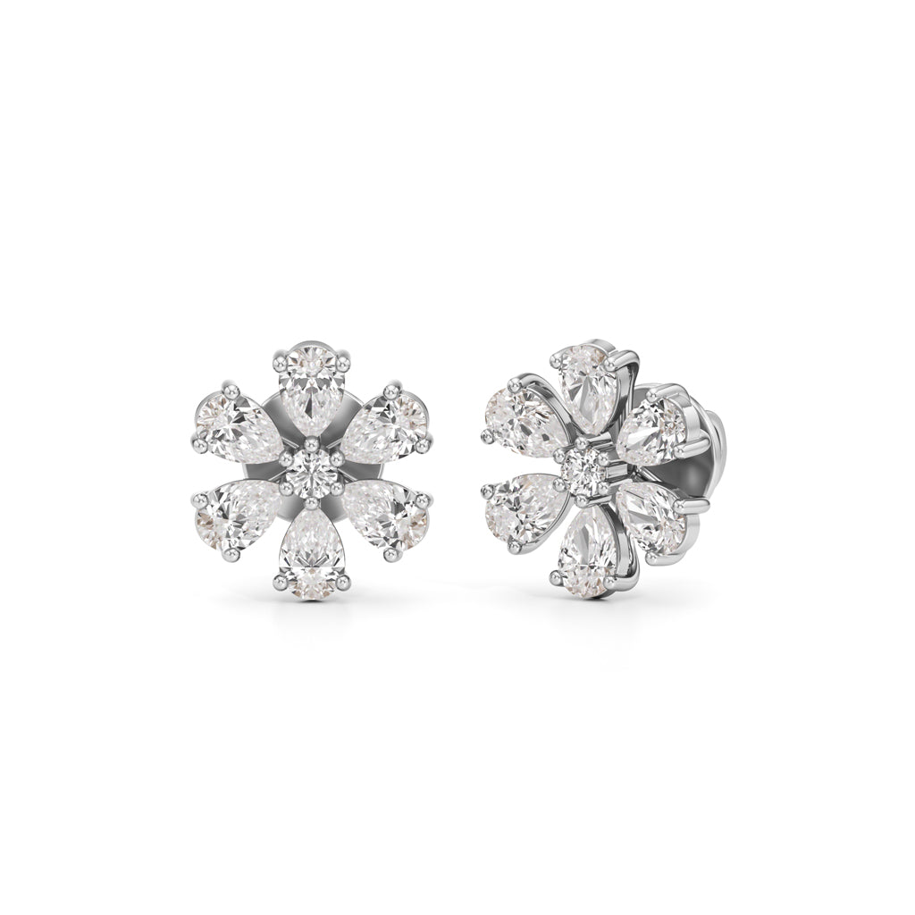 225Ct Round ShapeFancy Studs Earrings