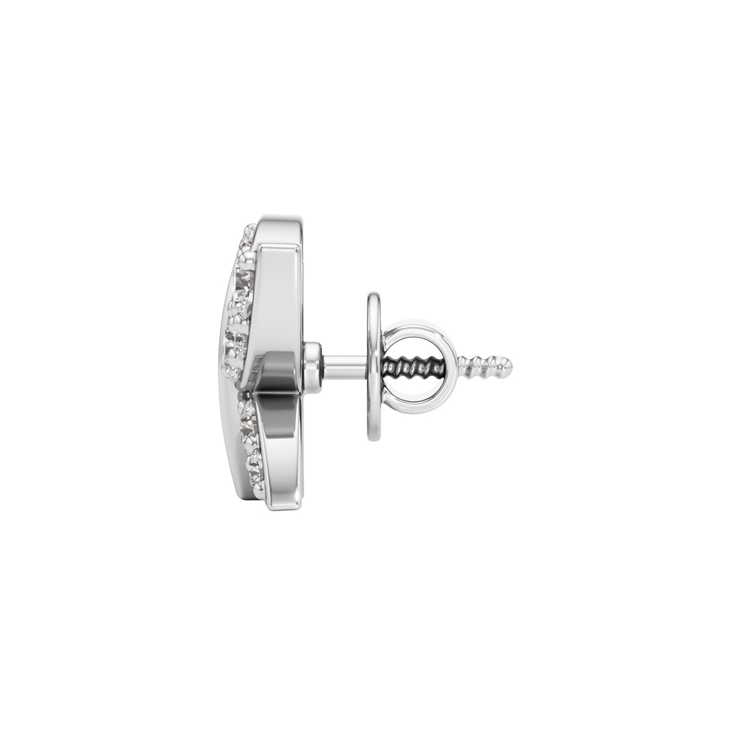 05Ct Round Shape Delicate Earrings