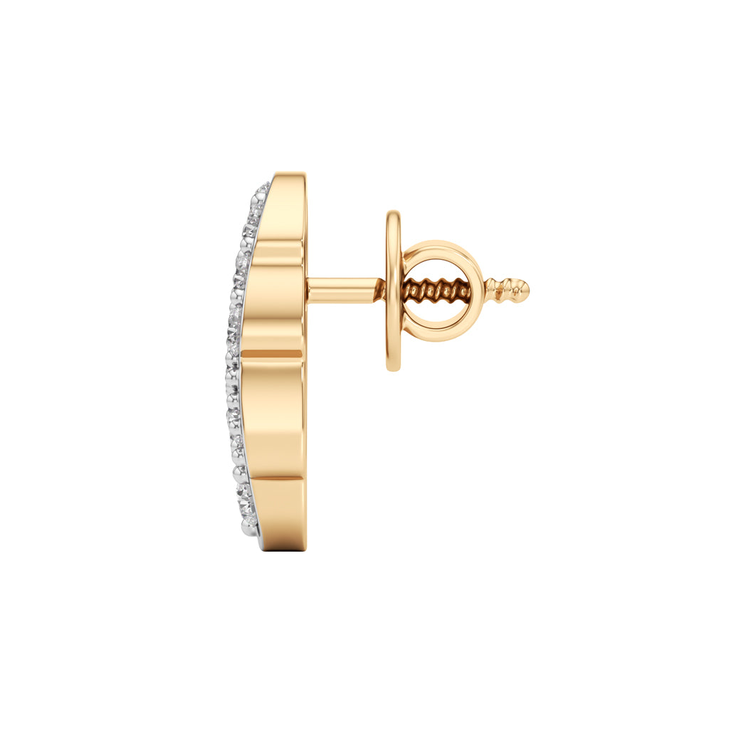 050Ct Round ShapeFancy Studs Earrings