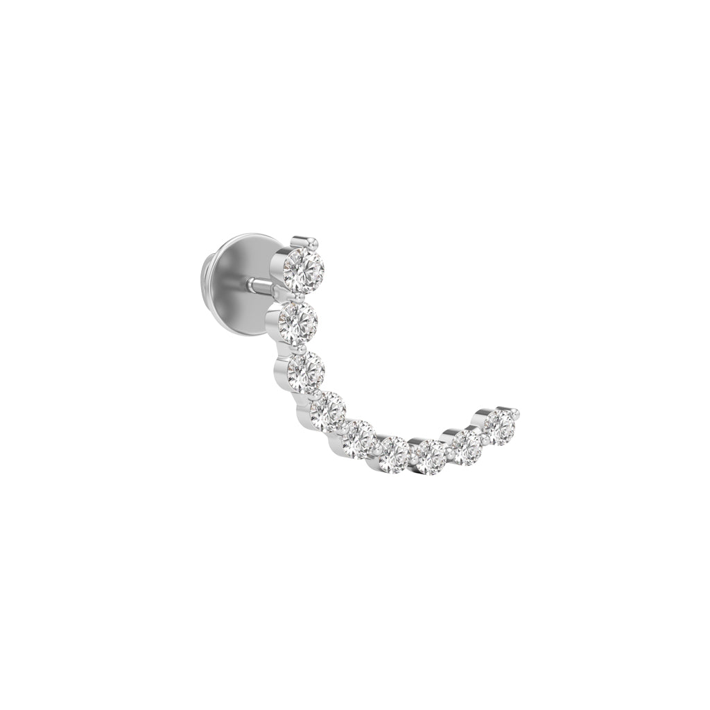 075Ct Round ShapeFancy Studs Earrings