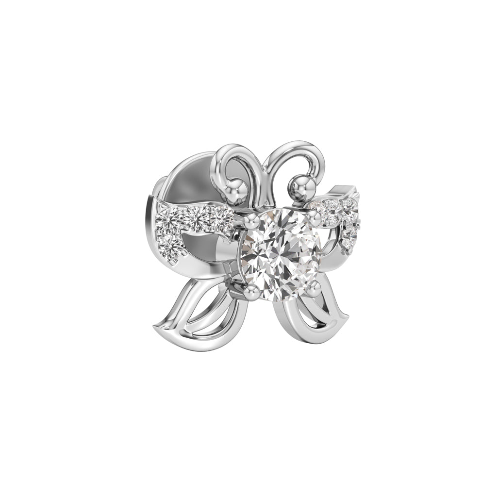 050Ct Round Shape Fancy Studs Earrings