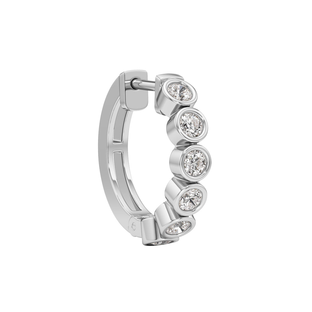 125Ct Round ShapeHoops Earrings