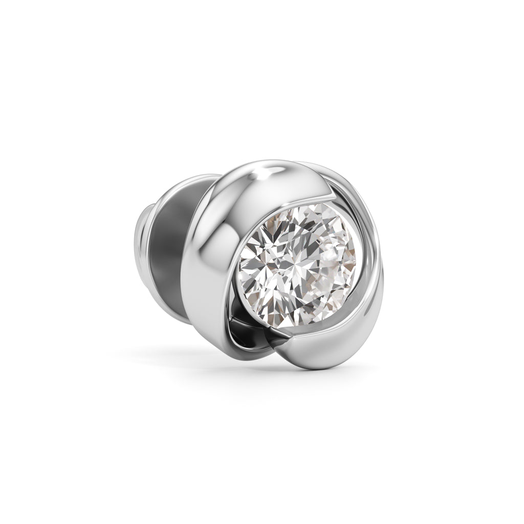 100Ct Round Shape Solitaire Studs Earrings