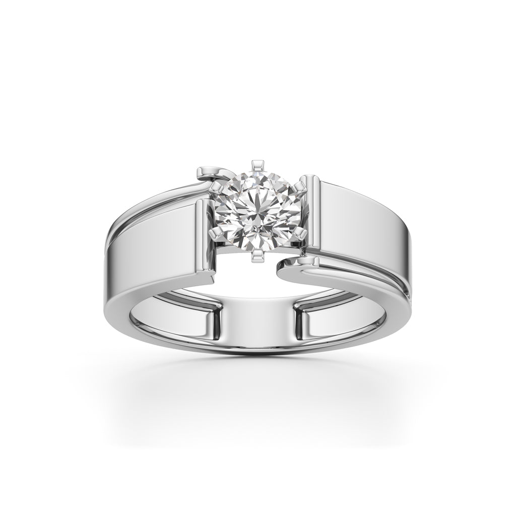 Imperial Radiance Solitaire Ring with LabGrown Diamond for Men