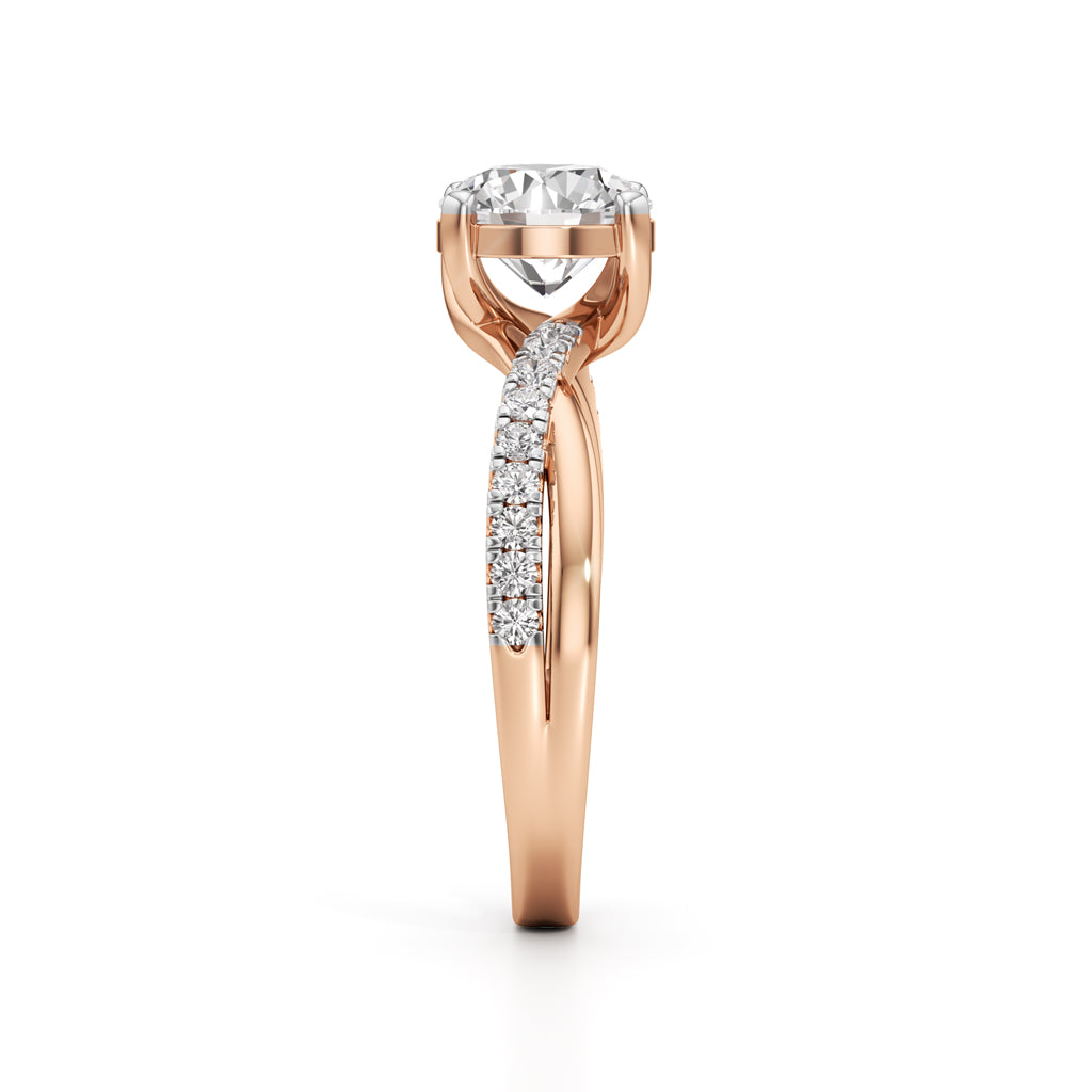 Twilight Embrace Solitaire Ring